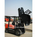 Forklift hinged fork and bucket; hinged fork and bucket